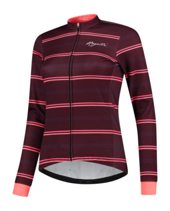 Rogelli Stripe Vinterjakke Dame Windtex Bordeaux Coral Str