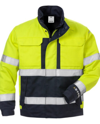Kansas Fristads Flame Vis Vinterjakke Vis Gul Marine Hi Vis Gul/Mari