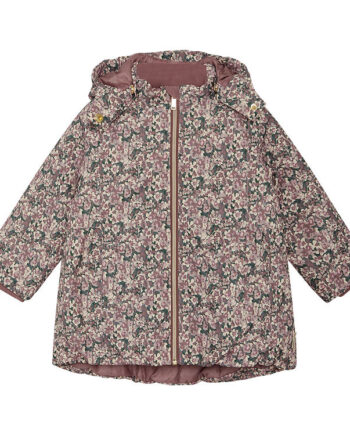 Hust And Claire Vinterjakke Hcobina Pale Lilac Blomster Rosa Female