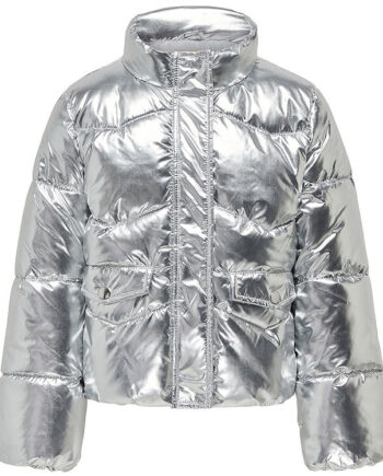 Kids Only Dynejakke Kogpearl Silver Metallic Female