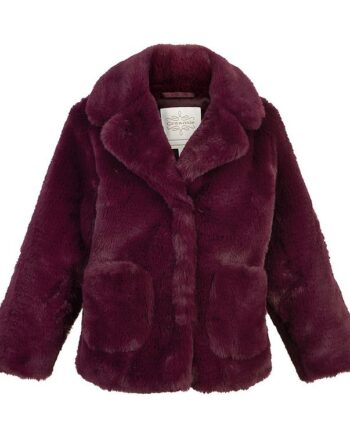 Creamie Jakke Faux Fur Fig Lilla Female