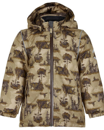 Mikk Line Vinterjakke Recycled Kelp Print Beige/Brun Unisex
