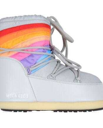 Moon Boot Vinterstøvler Icon Low Rainbow i Grå - Udsalg!