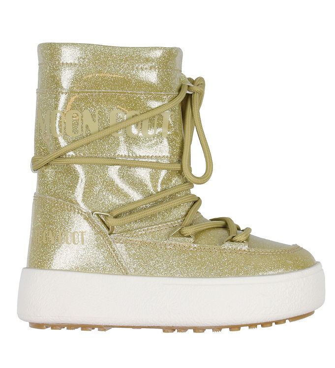 Moon Boot Vinterstøvler Jtrack Tube Glitter Guld Metallic Female