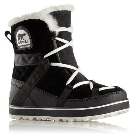Sorel Glacy Explorer Shortie Dame Black Sort