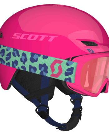 Scott Keeper Skihjelm & Witty Skibriller - Neon Pink Sæt
