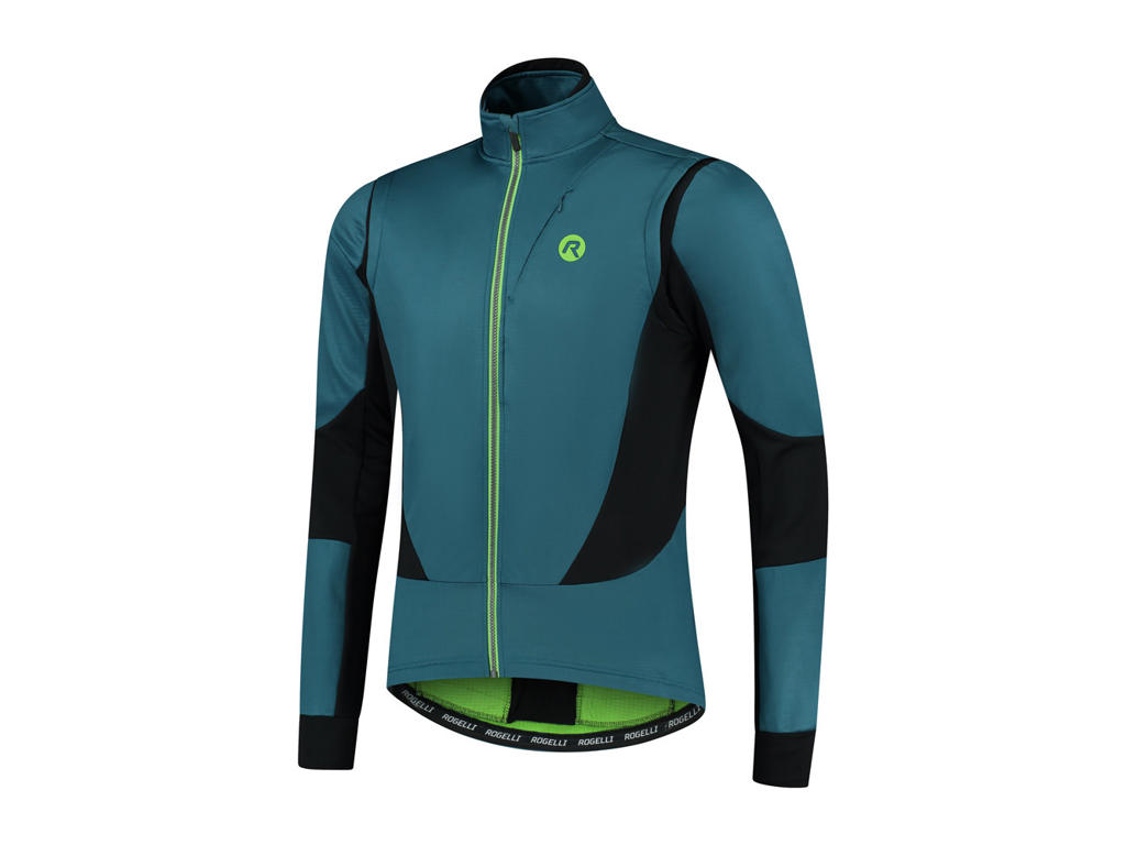 Rogelli Brave Vinterjakke - Blå, Sort & Lime Tilbud!