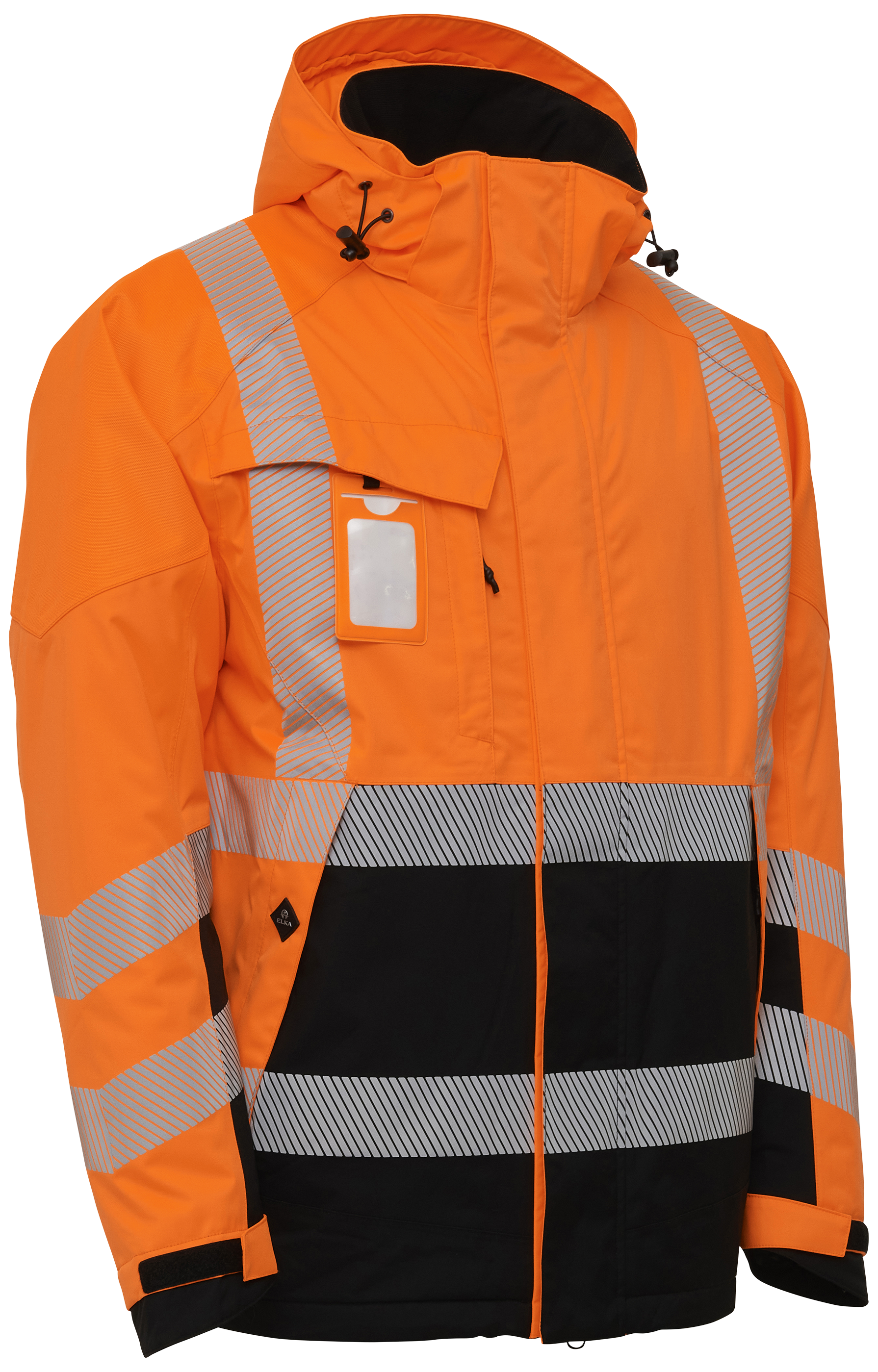 Avanceret Unisex Vinterjakke i Orange og Sort - Udsalg!