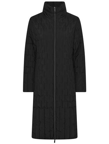 Elegant Lang Sort Vinterjakke – Klar til Kolde Dage!