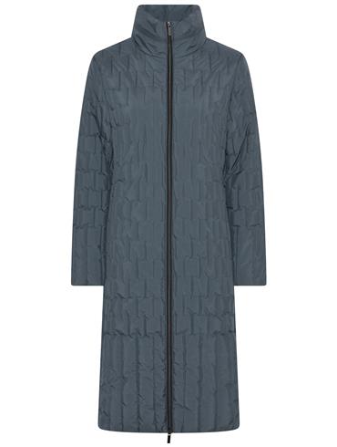 Elegant Lang Vinterjakke i Blå - Ideel til Kolde Dage