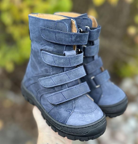 Aurelka Vinterstøvler til Børn - Jeansblå med Støtte