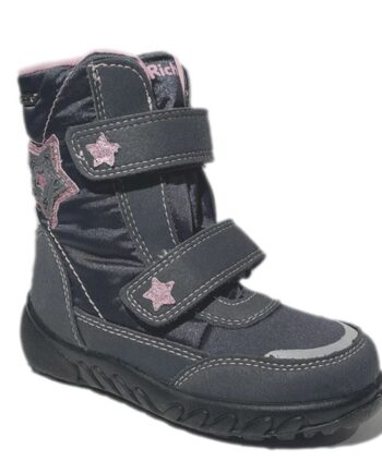 Richter 5106 Vinterstøvle Blinklys Grå Rosa Rosa