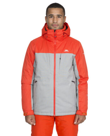 Trespass Ventnor Vandtæt Skijakke – Orange Black Friday Tilbud