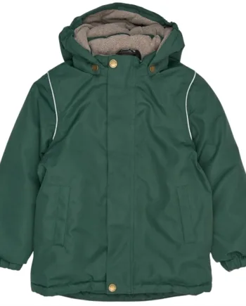 Mikk Line Vinterjakke i Mørk Spruce – Tidsløst Design