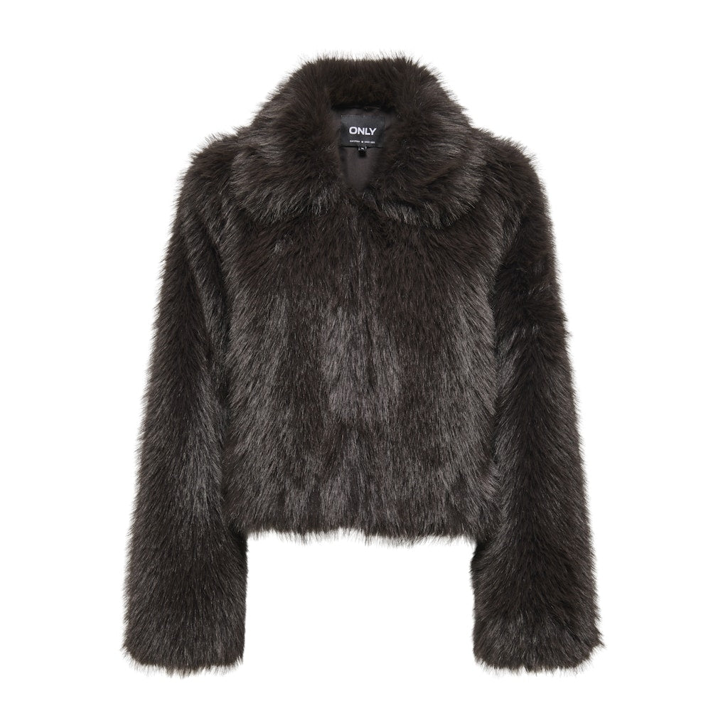 Only Dame Vinterjakke Onlmanny i Chokolade - Udsalg!