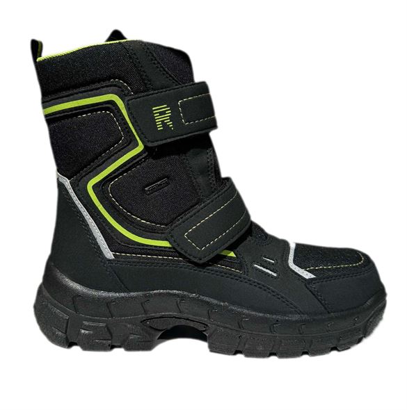 Richter 7904 Vinterstøvler – Sort med Lime Detaljer på Udsalg