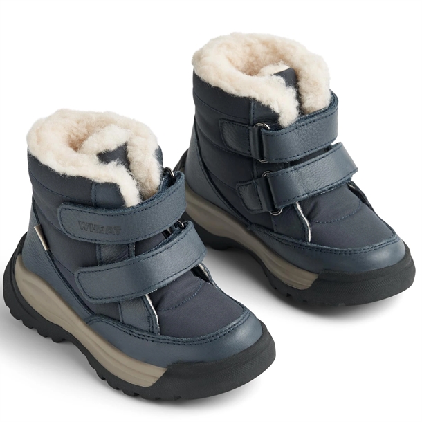 Wheat Millas Tex Vinterstøvler i Navy – Fantastisk Tilbud!