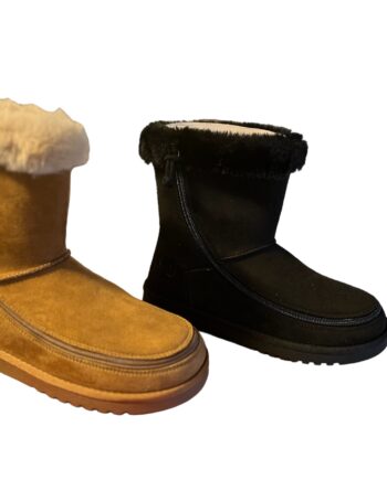 Billy Cozy Boots: Bred Vinterstøvle Med Lynlås Ideel Til Brede Fødder Skinner