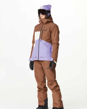 Ikonisk Seen Dame Skijakke i Cocoa Brown - Komfort & Stil