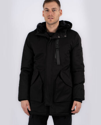 Marcus Vinterjakke i Sort – Ideel til Kolde Dage!