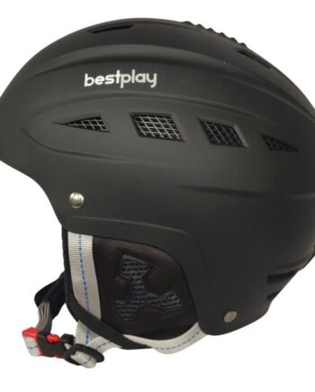 Bestplay Skihjelm i Sort – Sikkerhed og Komfort på Pisterne