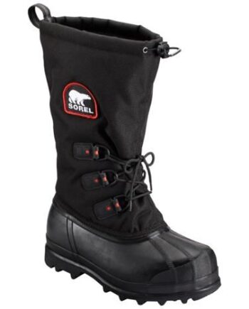 Sorel Glacier Herre Black Red Quartz Sort